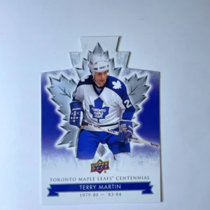 Terry Martin 2017-18 Upper Deck Maple Leafs Centennial Base Set - Blue Die-Cut #79