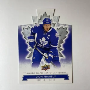 Dion Phaneuf 2017-18 Upper Deck Maple Leafs Centennial Base Set - Blue Die-Cut #83