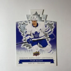 Tyler Bozak 2017-18 Upper Deck Maple Leafs Centennial Base Set - Blue Die-Cut #95