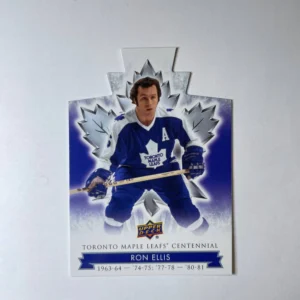 Ron Ellis 2017-18 Upper Deck Maple Leafs Centennial Base Set - Blue Die-Cut #98