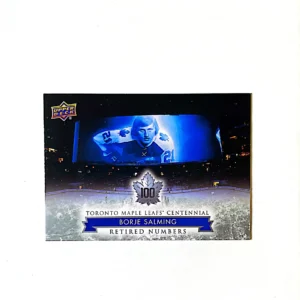 Borje Salming - 21 2017-18 Upper Deck Maple Leafs Centennial Base SP Set #131