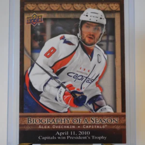 Alex Ovechkin 2010-11 Upper Deck Biography of a Season Biography of a Season #1