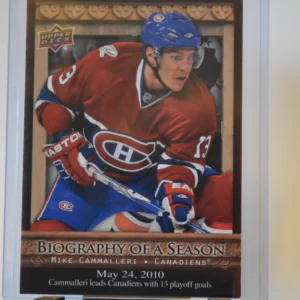 Mike Cammalleri 2010-11 Upper Deck Biography of a Season Biography of a Season #5