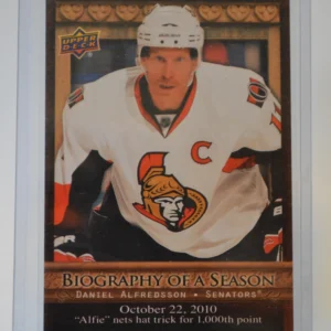Daniel Alfredsson 2010-11 Upper Deck Biography of a Season Biography of a Season #14