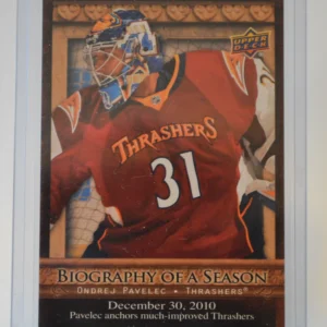 Ondrej Pavelec 2010-11 Upper Deck Biography of a Season Biography of a Season #15