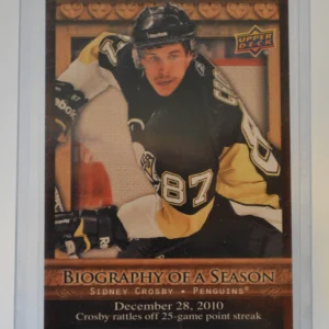 Sidney Crosby 2010-11 Upper Deck Biography of a Season Biography of a Season #18