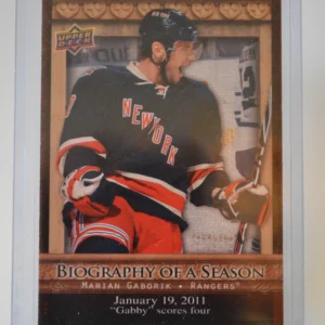 Marian Gaborik 2010-11 Upper Deck Biography of a Season Biography of a Season #23