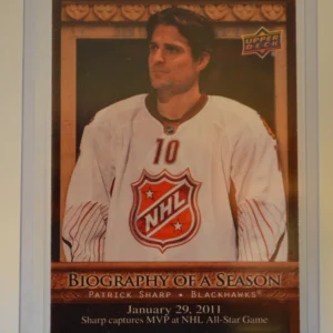 Patrick Sharp 2010-11 Upper Deck Biography of a Season Biography of a Season #24