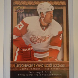 Johan Franzen 2010-11 Upper Deck Biography of a Season Biography of a Season #25
