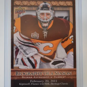 Miikka Kiprusoff 2010-11 Upper Deck Biography of a Season Biography of a Season #26