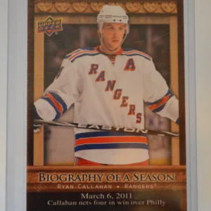 Ryan Callahan 2010-11 Upper Deck Biography of a Season Biography of a Season #27