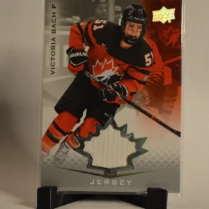 Victoria Bach 2021 Upper Deck Team Canada Juniors Hockey Jerseys Parallel - Women's WC #52