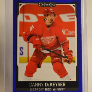Danny DeKeyser 2021-22 O-Pee-Chee Hockey Blue Border Parallel #171