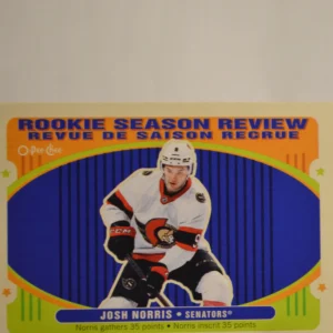 Josh Norris 2021-22 O-Pee-Chee Hockey Retro - Rookie Season Review #546