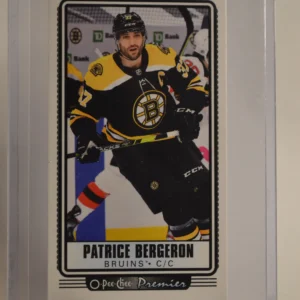 Patrice Bergeron 2021-22 O-Pee-Chee Hockey O-Pee-Chee Premier Tallboys #P-7