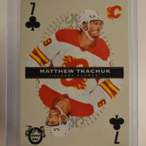 Matthew Tkachuk 2021-22 O-Pee-Chee Hockey Playing Cards #7-CLUBS