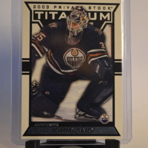 Tommy Salo 2002-03 Private Stock Titanium Hockey Base Set Retail Parallel #43