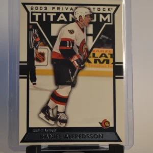 Daniel Alfredsson 2002-03 Private Stock Titanium Hockey Base Set Retail Parallel #71