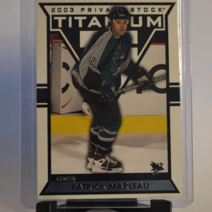 Patrick Marleau 2002-03 Private Stock Titanium Hockey Base Set Retail Parallel #86