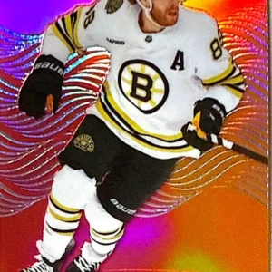 David Pastrnak 2024-25 Upper Deck Allure Hockey Color Flow Red-Orange #CFL-19