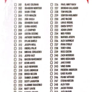 Checklist 2024-25 O-Pee-Chee Hockey Retro #300