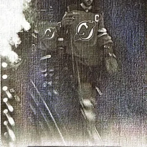 Nico Hischier 2024-25 Upper Deck Series 2 Hockey UD Canvas Black and White Parallel #C159