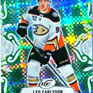 Leo Carlsson 2024-25 Upper Deck ICE Hockey Emerald Green Parallel #62