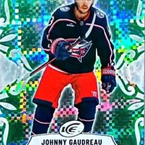 Johnny Gaudreau 2024-25 Upper Deck ICE Hockey Emerald Green Parallel #81