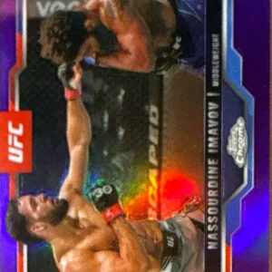 Nassourdine Imavov 2025 Topps Chrome UFC Base Purple Refractor #155