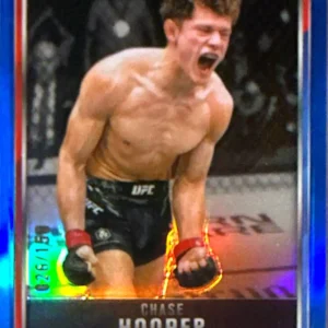 Chase Hooper 2025 Topps Chrome UFC Base Blue Refractor #17 /150
