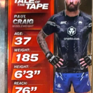 Paul Craig 2025 Topps Chrome UFC Tale of the Tape #TTT-23