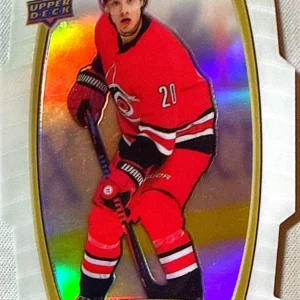 Sebastian Aho 2019-20 Upper Deck Allure Hockey White Rainbow Parallel #4