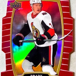 Brady Tkachuk 2019-20 Upper Deck Allure Hockey Red Rainbow Parallel #12