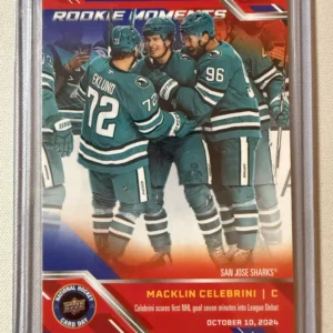 Macklin Celebrini 2025 Upper Deck National Hockey Card Day Base Set - Rookie Moments #NHCD-31