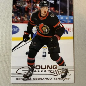 Donovan Sebrango 2025-26 Upper Deck Series 1 Hockey Base Set - Young Guns #229